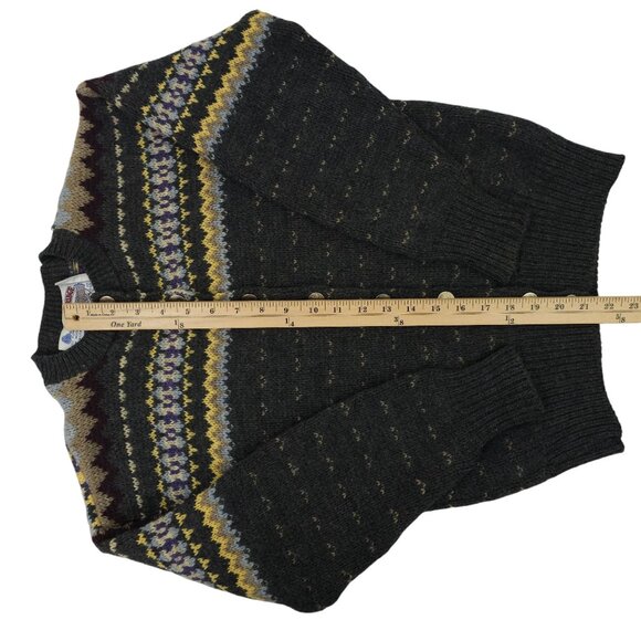 Cambridge Dry Goods Sweater Button Front Womens S Vintage USA Fair Isle Nordic - Picture 7 of 16